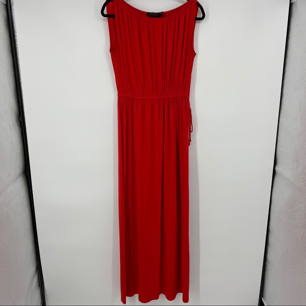 The Limited Red Maxi Dress Side Tie Detail Medium